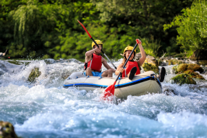 Go Croatia Sail guests rafting